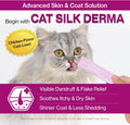 Doctor By Cat Silk Derma Skin and Coat Supplement for Cats Itch Skin Relief, Dandruff Treatment Scab, Overgrooming, Allergy Relief for Cats 30 lickable Formula Individually Packaged, Chicken(1 Pack)