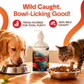 Medsmehappy Wild Alaskan Omega 3 Salmon Oil for Dogs - Fish Oil for Dogs Natural Liquid - Must-Have Cat & Dog Essentials for Health - Cat and Dog Supplies Supports Skin & Coat - 8 Fl. Oz