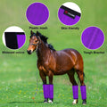 Horse Fly Boots, Breathable Mesh Protection Set of 4, Comfortable Horse Leggings, Breathable Mesh Design, Equine Supplie