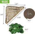 PINVNBY Bearded Dragon Hammock, Bearded Dragon Tank Accessories, Jungle Climber Vines Flexible Reptile Terrarium Leaves 