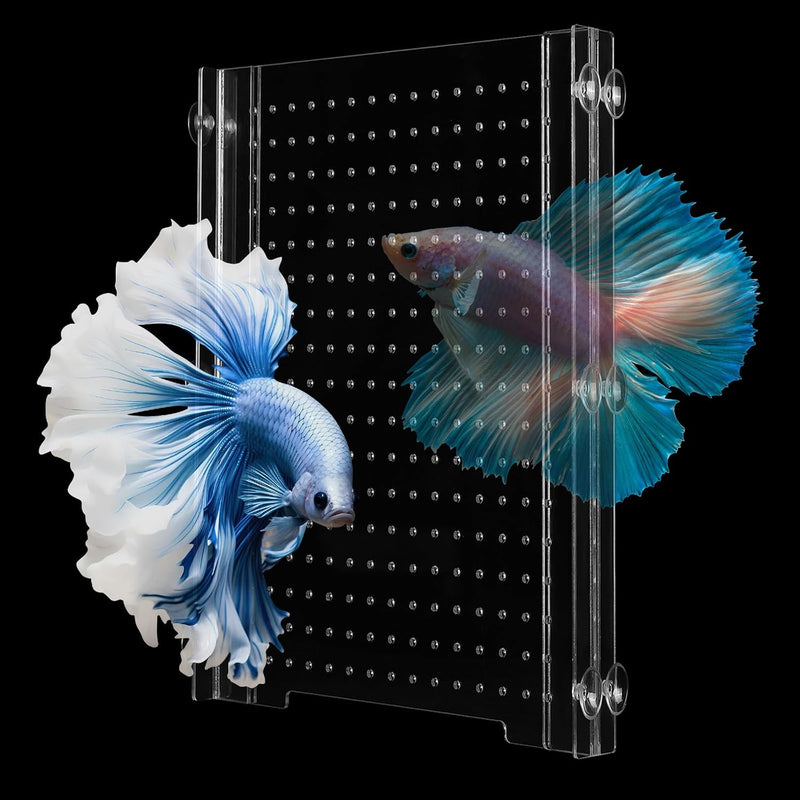 Adjustable Acrylic Aquarium Divider Set - Universal Fish Tank Separator for Multi-Purpose Fish Isolation (2 Sizes Option