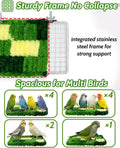 Warm Coral Fleece Bird Perch, Soft & Gentle for Sensitive Feet