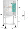 YITAHOME 53.9 inches Metal Bird Cage for Parakeets