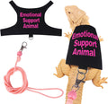 Bearded Dragon Harness and Leash Set Adjustable Reptile Lizard Leash Rope Vest Clothes Starter Kit Accessories for Small