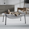 POMESEA Elevated Cat Bed, Glow-in-The-Dark Fabric Cat Hammock Bed for Large Indoor Cats, Machine Washable & Breathable Cover, Tool Free Easy Assembly, up to 66Lbs (Gray, L)