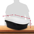 Arm & Hammer Large Sifting Litter Box Scoop Free Cat Litter Tray with Microban, Made in USA