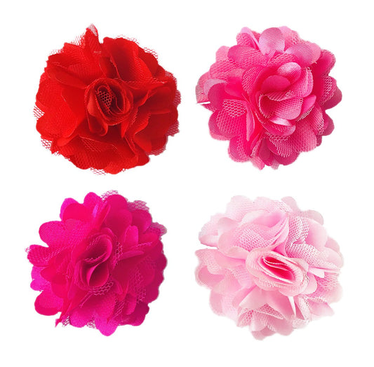 PET SHOW Valentines Small Dogs Flower Charms Slide Collar Accessories for Medium Large Dogs Cat Puppies Rabbit Pigs Collars Bows Grooming Supplies