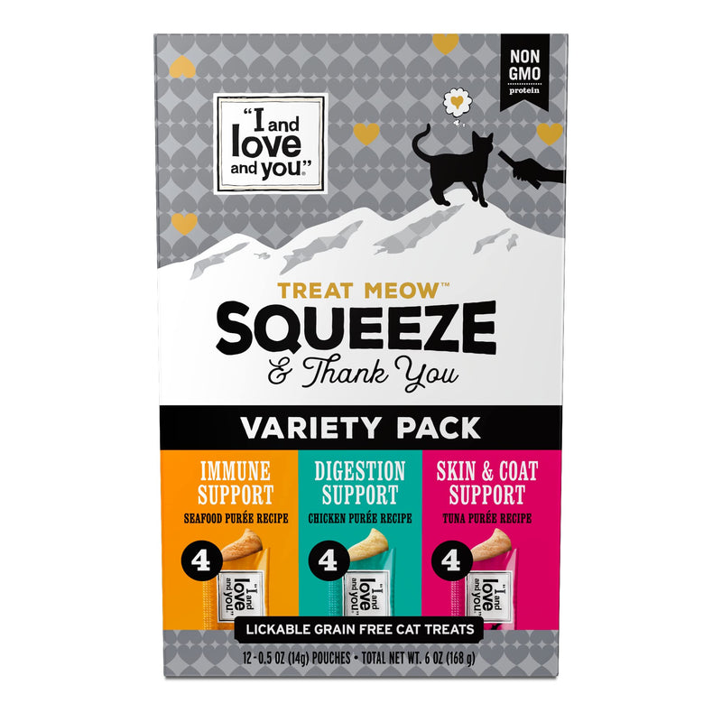 I AND LOVE AND YOU Treat Meow Variety Pack - 12CT