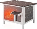 VEVOR Outdoor Cat House Weatherproof, Feral Cat Shelter for Multiple Cats, Outdoor Wooden Cat Rabbit House with All-Roun