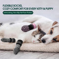 Kuoser Anti Slip Dog Socks with Double-Sided Grippers for Hardwood Floors