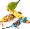 KATUMO 2PCS Bird Treats, Natural Parrots Sticks for Lovebird Conure Canary