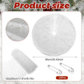 Christmas Cat Proof Tree Skirt Kit with Soft White Tree Skirt, Prickle Mat