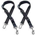 Yiaizhuo 2 Dog Seatbelt Seat Belt Car Harness Leash Travel Accessories Bungee Anti Shock Pet Cat Adjustable Lead Clip Safety Seats Belts Black