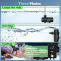 hygger 15W-100W Water Pump with Controller (Up to 3430GPH), Submersible/Inline Return Pump with Adjustable Mode/Flow, 2 