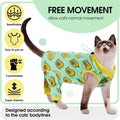 ADNIKIA Cat Recovery Suit with Hind Legs, Breathable Onesie After Surgery Female for Abdominal Wounds or Skin Diseases, Anti-Licking Full Body Pet Surgical Pajamas, E-Collar Alternative Wear