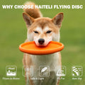 Soft Dog Flying Disc, Durable Dog Fetch Toy, 9.25 inch,Orange