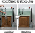 Aquarium Water Changer Hook, Hands-Free Fish Tank Filler, 1/2-3/4 Hose