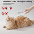 Pet Grooming Combo - Flea Comb(Dense Teeth) and Pet Hair Removal Comb(Long & Short Stainless Steel Teeth) with Release B