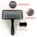 Warren London Gentle Touch Slicker Brush for Puppies & Small Dogs