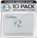 Flipper Platinum Algae Scraper Replacement Blades, Stainless Steel 10 Pack