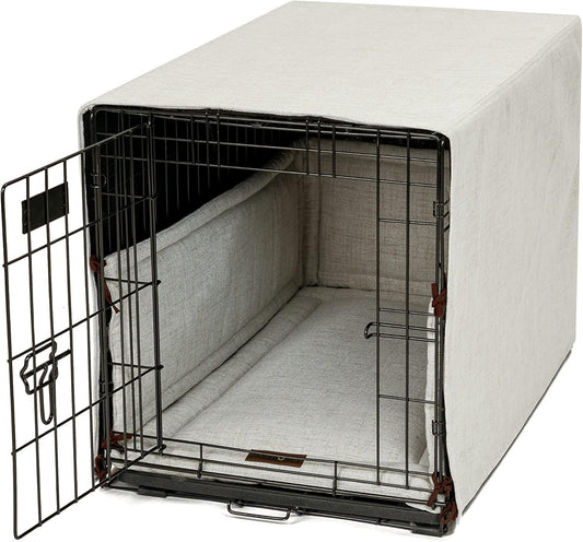 Jax & Bones Dog Crate Cover & Mat w/Bumper, Machine Washable, Made in USA