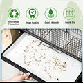 ZIQON 120 Pcs Bird Cage Liner Papers Big Size Cage Paper Liners Disposable Cage Paper Liners Precut Absorbent Cushion Pad Mat Accessories for Pet Bird Parrot (White, 12.2×8.2 inch)