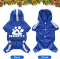 Dog Hoodie Security Clothes 4 Legs Jumpsuit Sweatshirt Hoodies Soft & Warm Dog Outfit Pullover Dog Winter Clothes Sweate