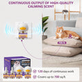 Cat Calming Pheromone Diffuser Kit – 2 Plug-Ins & 4 Refills (48ml), Cat Anxiety & Stress Relief, Multi Cat Calming Diffu