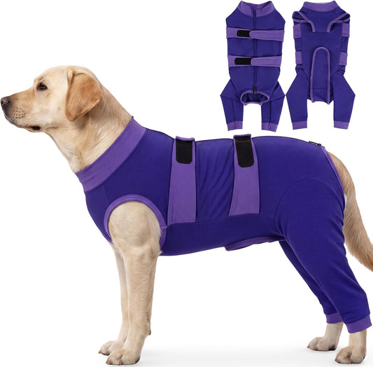 QBLEEV Dog Surgery Recovery Suit for Rear Legs, Cone Alternative Onesie