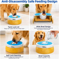 KILIN Slow Feeder Dog Licking Bowl with Rolling Ball,4 Non-Slip Pads,8fl oz