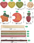 ERKOON 33PCS Bunny Chew Toys for Rabbits Teeth, Natural Rabbit Toys Apple Wood Sticks, Carrot, Timothy Grass Treats for 