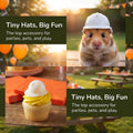 ABOOFAN 10 Pcs Mini Construction Hat White Plastic Mini Helmet