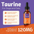 Taurine Liquid Supplement for Dogs and Cats, Support Heart & Vision Health
