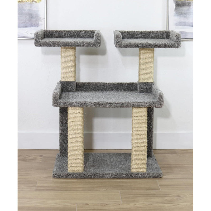 Maykoosh Southwestern Sanctuary Maine Coon Deluxe Cat Perch with Oversized Cushioned Platform, Reinforced Sisal-Wrapped Support Posts, and Heavy-Duty Base for Large Breeds or Multi-Cat Lounging and Cl