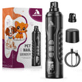 Juveximzy Electric Dog Nail Grinder: 5-Speed Quiet Dog Nail Trimmer with LED Light, Adjustable Safety Guard, Rechargeable Cordless Design for Small to Large Dogs & Cats(Black)