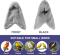 LOPERDEVE Bird Buddy Corner Fleece Bird Blanket Cozy Bird Bed Warmer Parrot House for Cage Hanging Hammock Toy for Greys Amazons Parakeet Cockatiel Conure Lovebirds Finch Canaries(M)