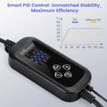 PID Dimming Thermostat for Reptiles with 1-24H Timer Setting Temperature Controller with Memory Function for Heat Lamps,