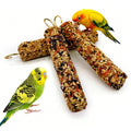 Acsist 3PCS Parakeet Treat,Natural Parrots Treat Sticks,Vegetable & Grain Style Sticks,Bird Treats for Cockatiel Lovebirds Budgies Canary Finches Myna Conure
