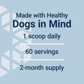 Life Extension Dog Mix, Dog Vitamins and Supplements, probiotics, L-carnitine, B12, folic Acid, Vitamin C, Vitamin E, Rosemary, Nutrient Absorption, Gluten-Free, Non-GMO, 60 Servings