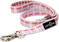 Lucy & Co. Designer Dog Leash - Pet Accessories - Thick Dog Leash - Padded Handle for Comfort - Ballet Bows - 5 Foot (Wh