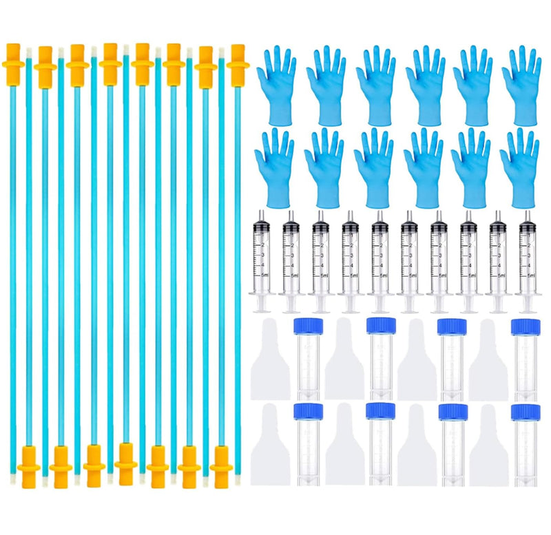 15 Set AI Artificial Insemination Dog Breeding Kit, Canine Breeding Kit, Disposable Canine Artificial Insemination, Dog Insemination Breeder Kit, Canine Breeding Supplies for Large Breeds (11.8 inch)M
