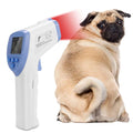 Veterinary Thermometer, Fast Digital 0.1° Accuracy Veterinary Infrared Thermometer Blue Non-Contact Digital Thermometer 
