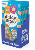 INABA Juicy Bites Chewy Cat Treats, Scallop Crab Flavor, 18ct