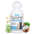 Dog Skin Repair Roll-On Serum – Natural Hot Spot & Red Spot Relief with Coconut Oil – Soothes Itchy, Dry & Irritated Skin, Supports Fur Regrowth – Lick-Safe, No-Rinse Pet Skin Care for Dogs & Cats