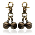 KITTAIL Copper Bells for Dog Collars with Snap Clips - Dog Bells to Go Outside,Made of Pure Copper for Dogs/Cat - Clear Sound & No Rust - Know Where Your Pet