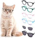 Pet Sunglasses for Dogs and Cats - Sun Protection Eyewear, Windproof Cool Glasses, Fashion Costume Dress Up, Party Cospl
