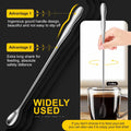 2pcs Reptile Feeding Tongs, Feeding Spoon, Stainless Steel Aquarium Feeding Tools, Curved Long Tweezers 10.6 in, Long Sp