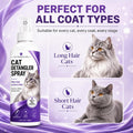 Cat Detangler Spray for Matted Hair, Leave in Pet Conditioner Spray