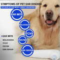 Agpaws Ear Care Pro for Cats & Dogs- Soothing Relief from Ear Mite & Tick at-Home Ear Comfort with Ozone Technology Cleans Ears & Prevents Infections