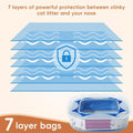4 Pack 28FT Cat Litter Refill Cartridge, Compatible with Pet Genie Standard/Plus/Style Pail Refills, Up to 16 Months of 